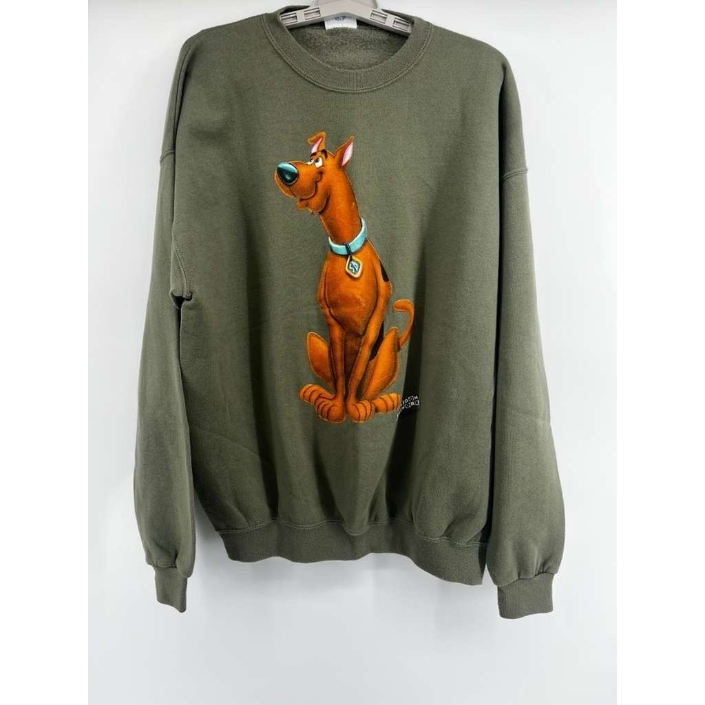 Vintage Santee By Pluma 90's Cartoon Network Scooby Doo Green Sweatshirt Sz Xl